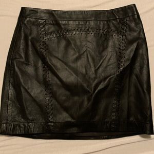 French Connection Genuine Leather Skirt Size 4